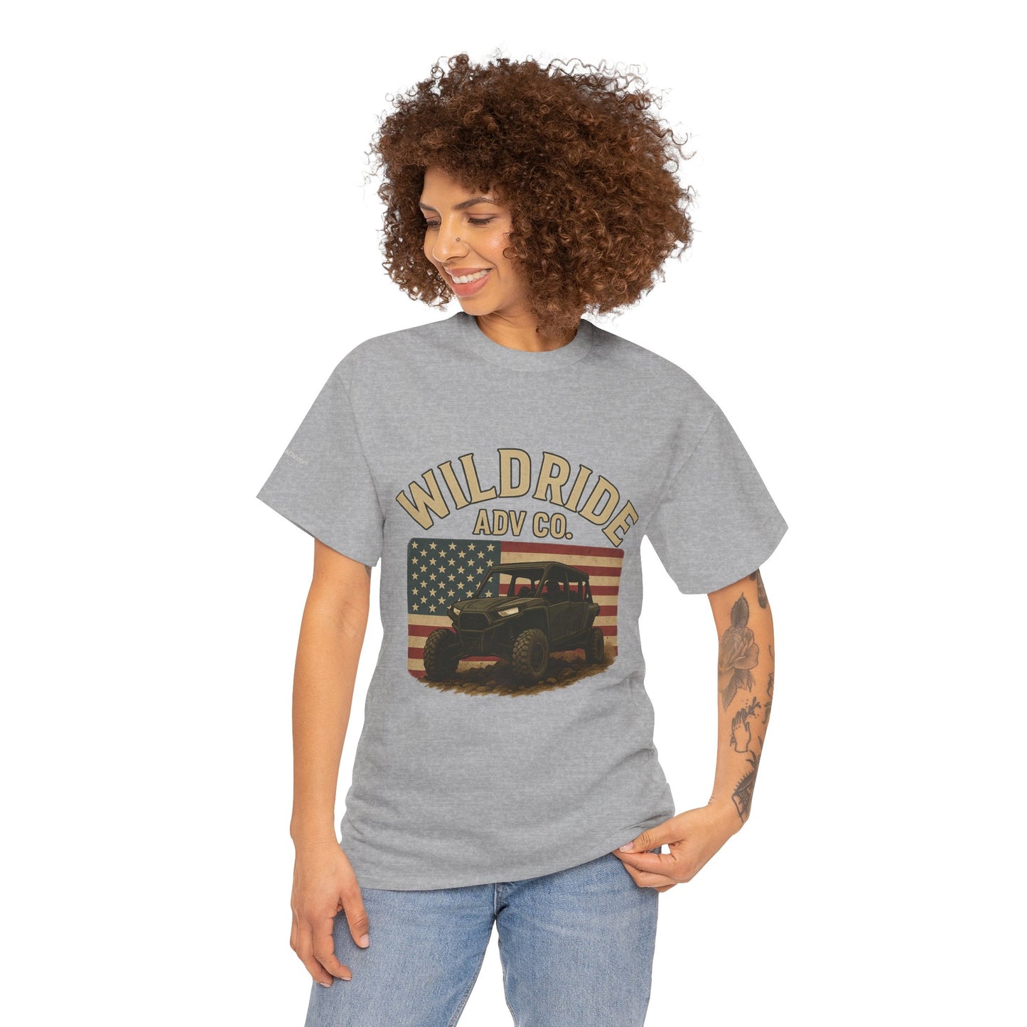 WildRide's Signature Off-Road Design, Patriotic Graphic Tee