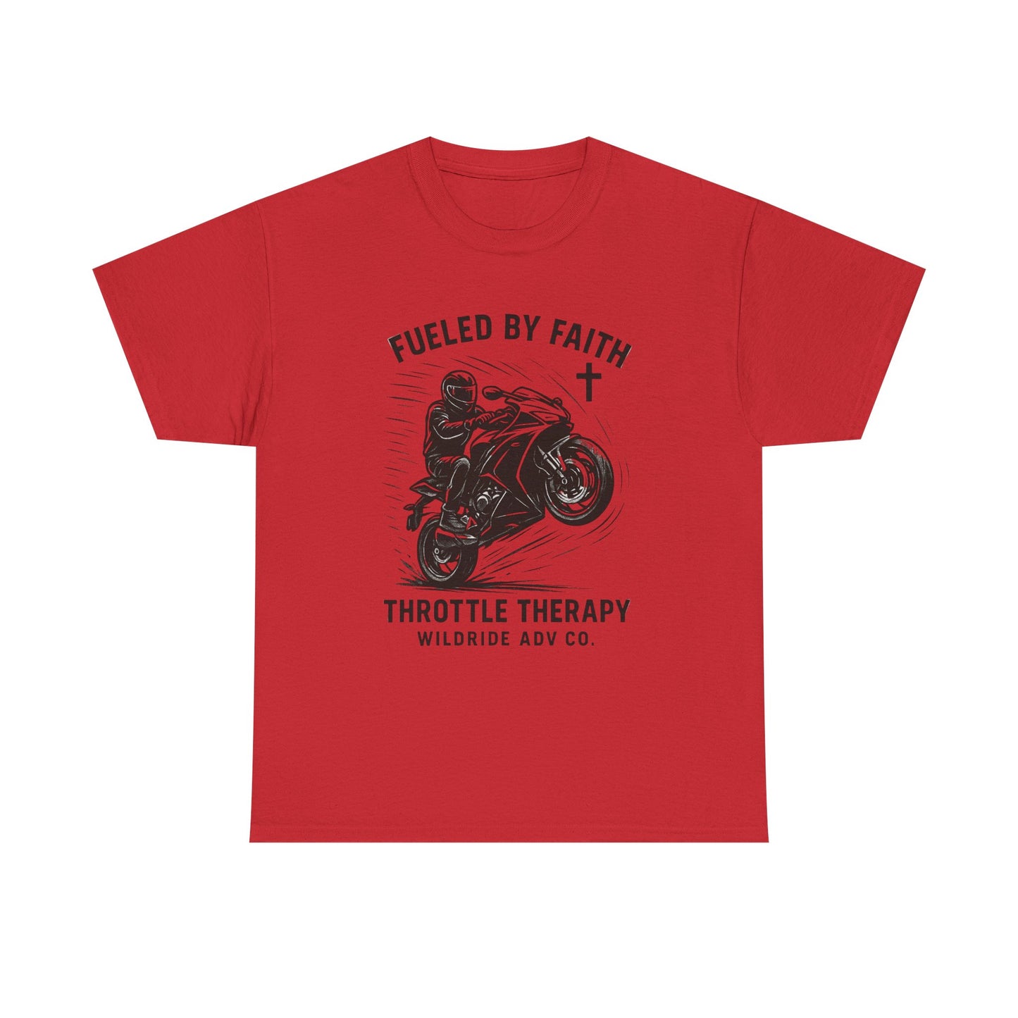 Motorcycle Faith Tee, Throttle Therapy Shirt, Sport Bike Shirt