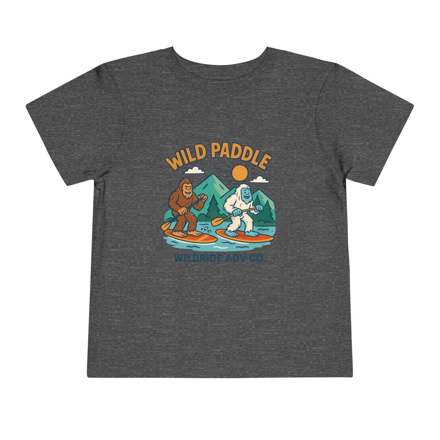 Bigfoot Paddle board Toddler Tee, Fun Animal T-Shirt