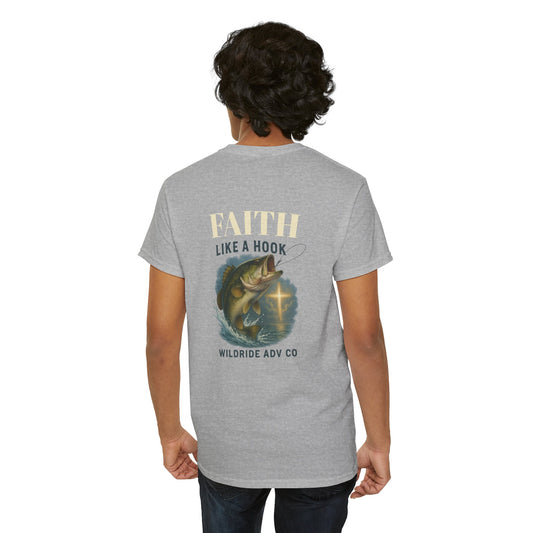 Faith Like a Hook - Bass Fishing Tee,