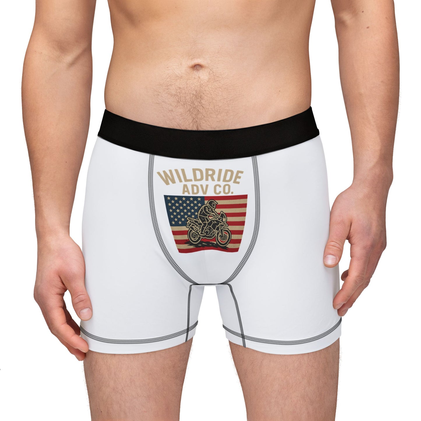 Men's Boxers with Wildride Adventure Co. Design, Comfortable Everyday Underwear, Gift for Him, Statement Boxers, Unique Men's Fashion, [...]