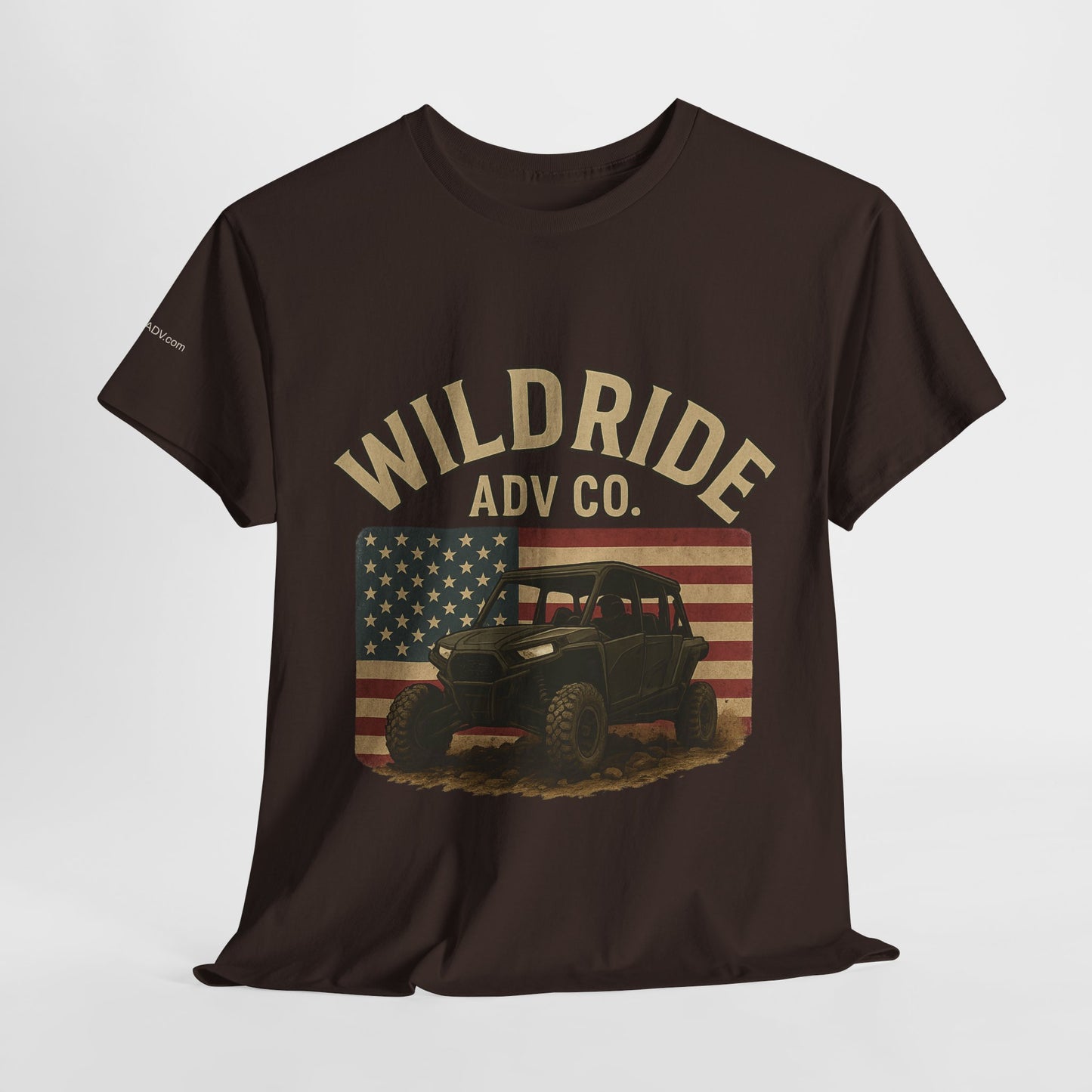 WildRide's Signature Off-Road Design, Patriotic Graphic Tee