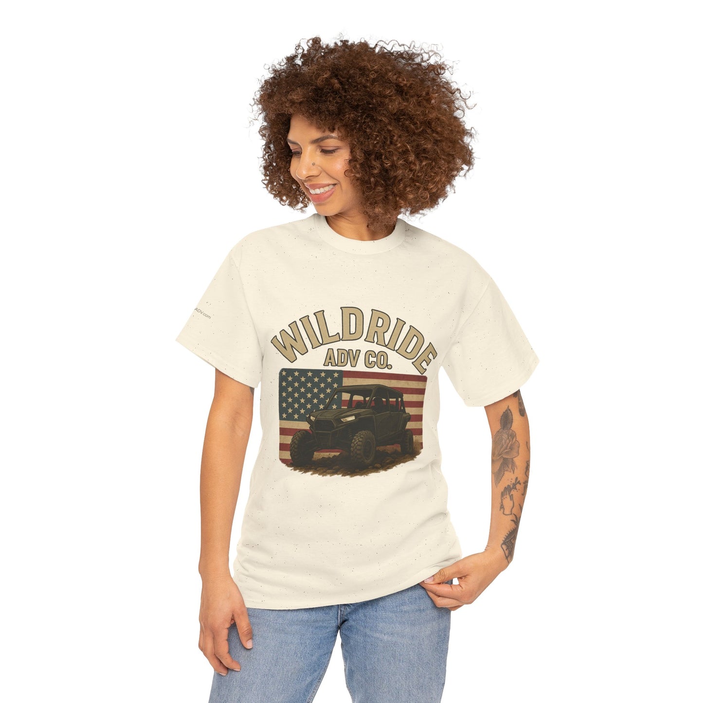 WildRide's Signature Off-Road Design, Patriotic Graphic Tee