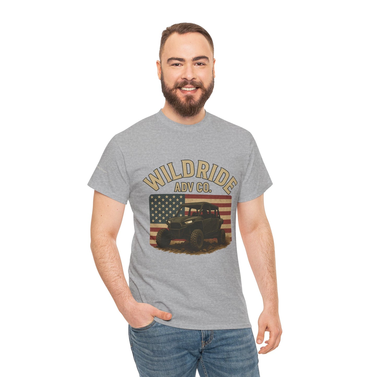 WildRide's Signature Off-Road Design, Patriotic Graphic Tee