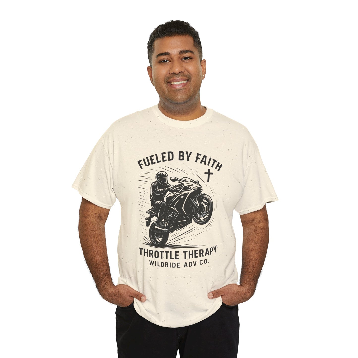 Motorcycle Faith Tee, Throttle Therapy Shirt, Sport Bike Shirt
