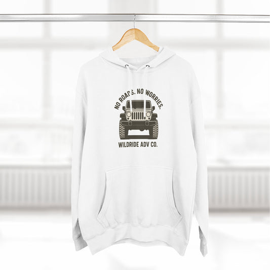 Adventure Fleece Hoodie - No Roads, No Worries