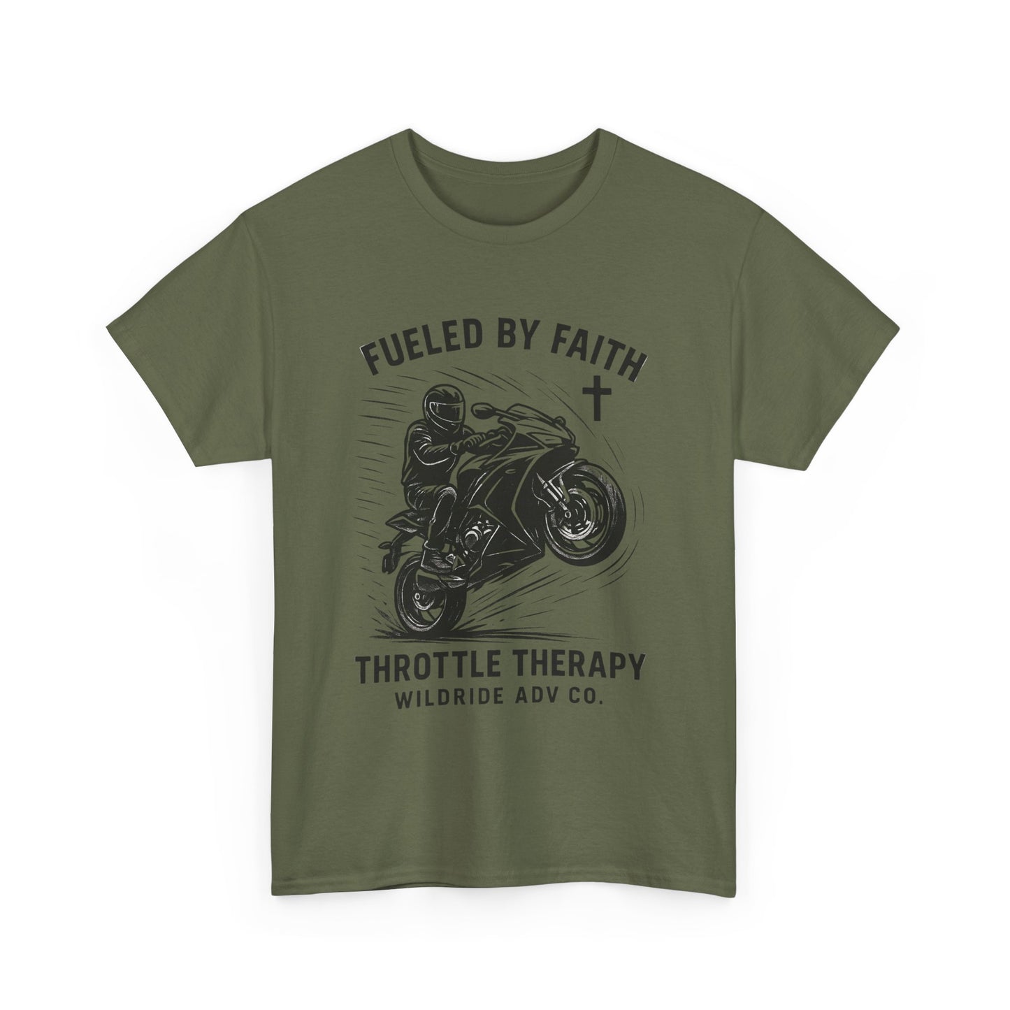 Motorcycle Faith Tee, Throttle Therapy Shirt, Sport Bike Shirt