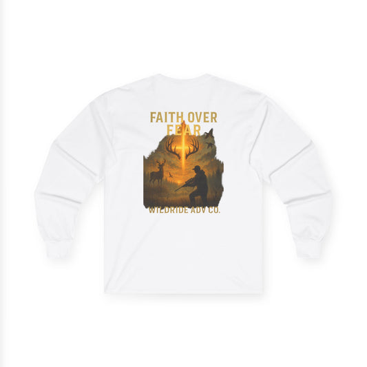 Faith Over Fear - Hunting Graphic Long Sleeve Tee