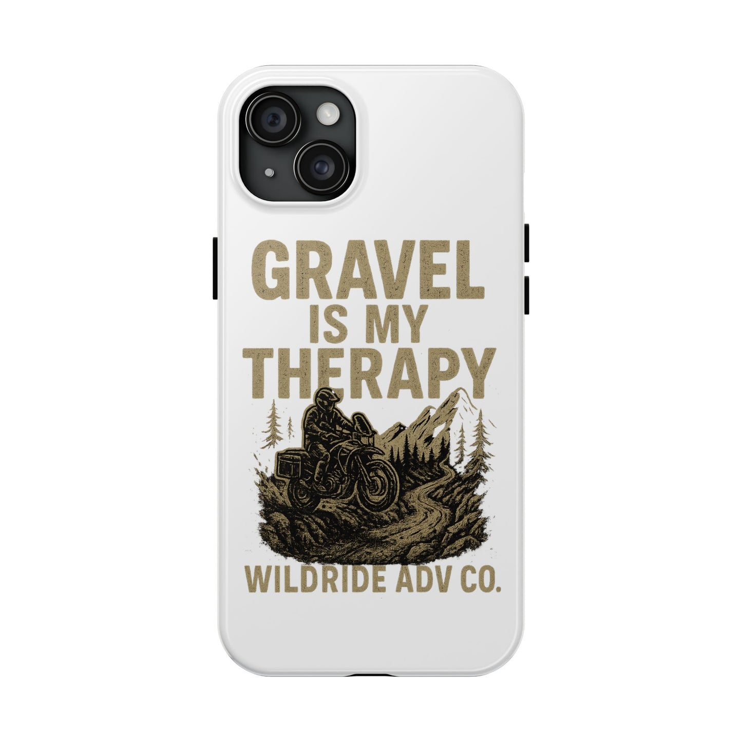 Gravel Therapy Phone Case, Tough Motorcycle Phone Cover, Adventure Gift, Off-Road Enthusiast Accessory, Stylish Biker Case