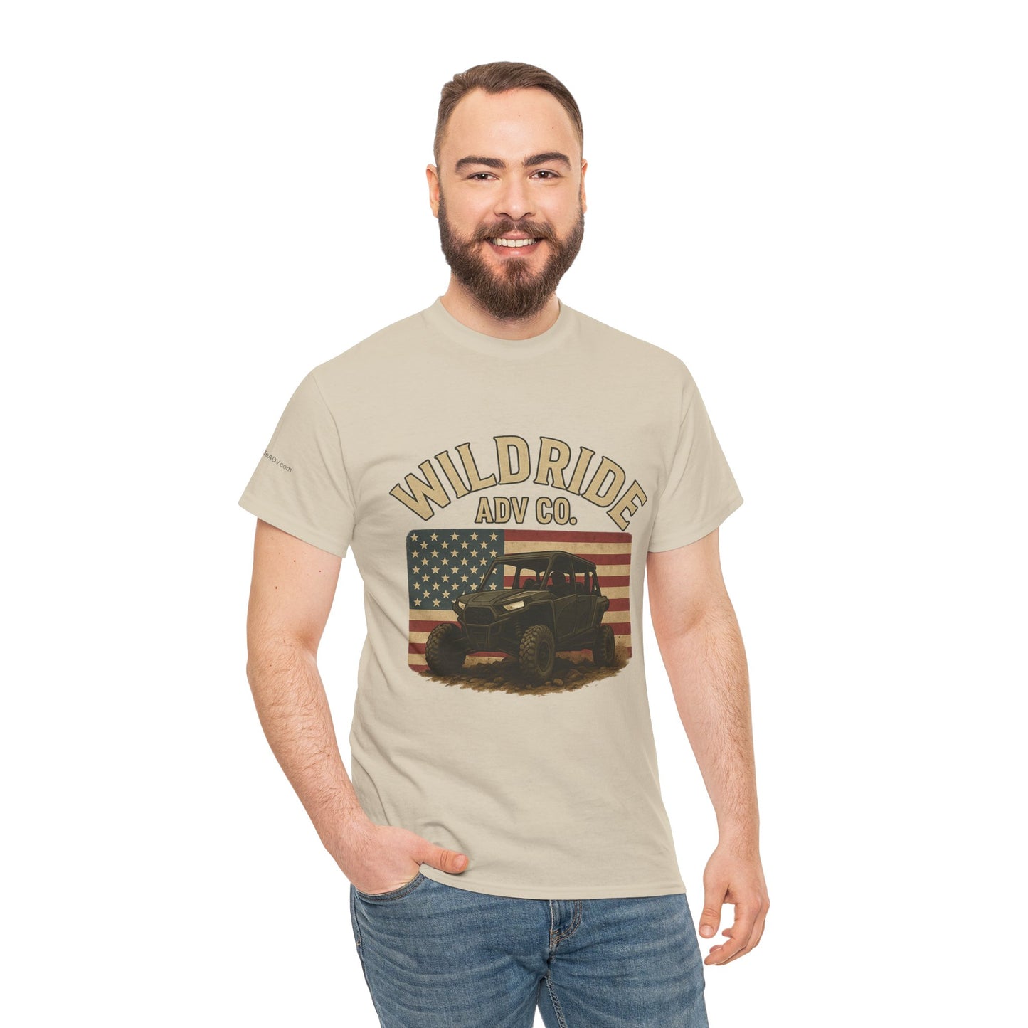 WildRide's Signature Off-Road Design, Patriotic Graphic Tee