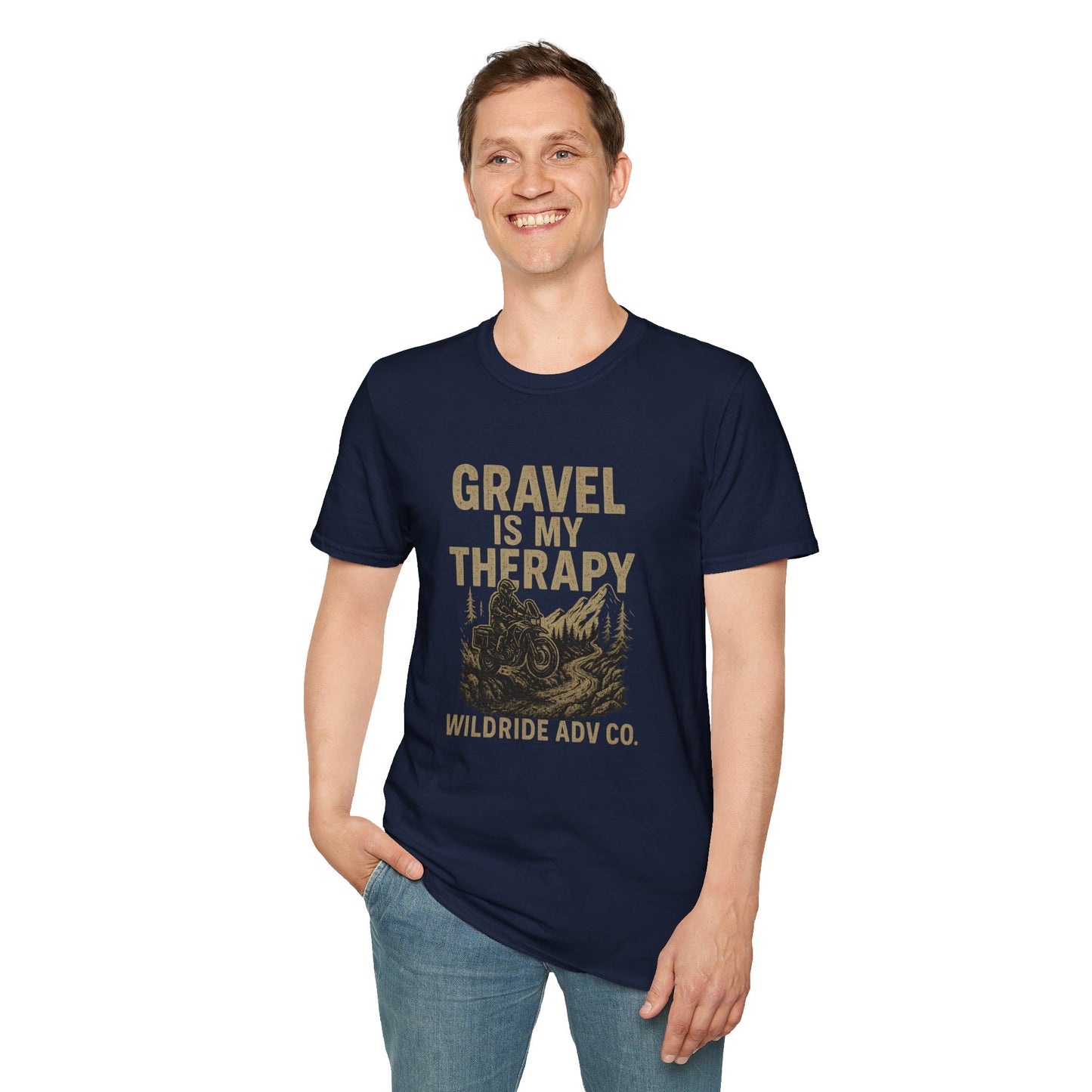 Gravel Is My Therapy Softstyle T-Shirt.