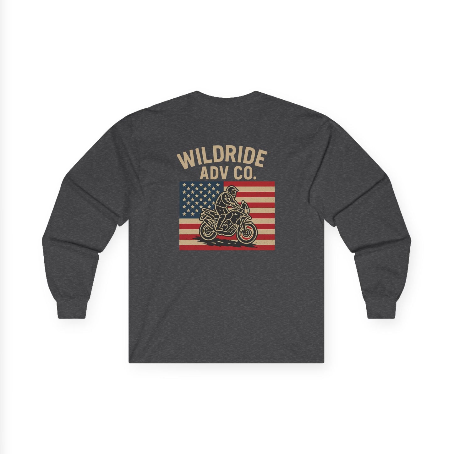 Wildride Adventure Co Patriotic Long Sleeve Tee