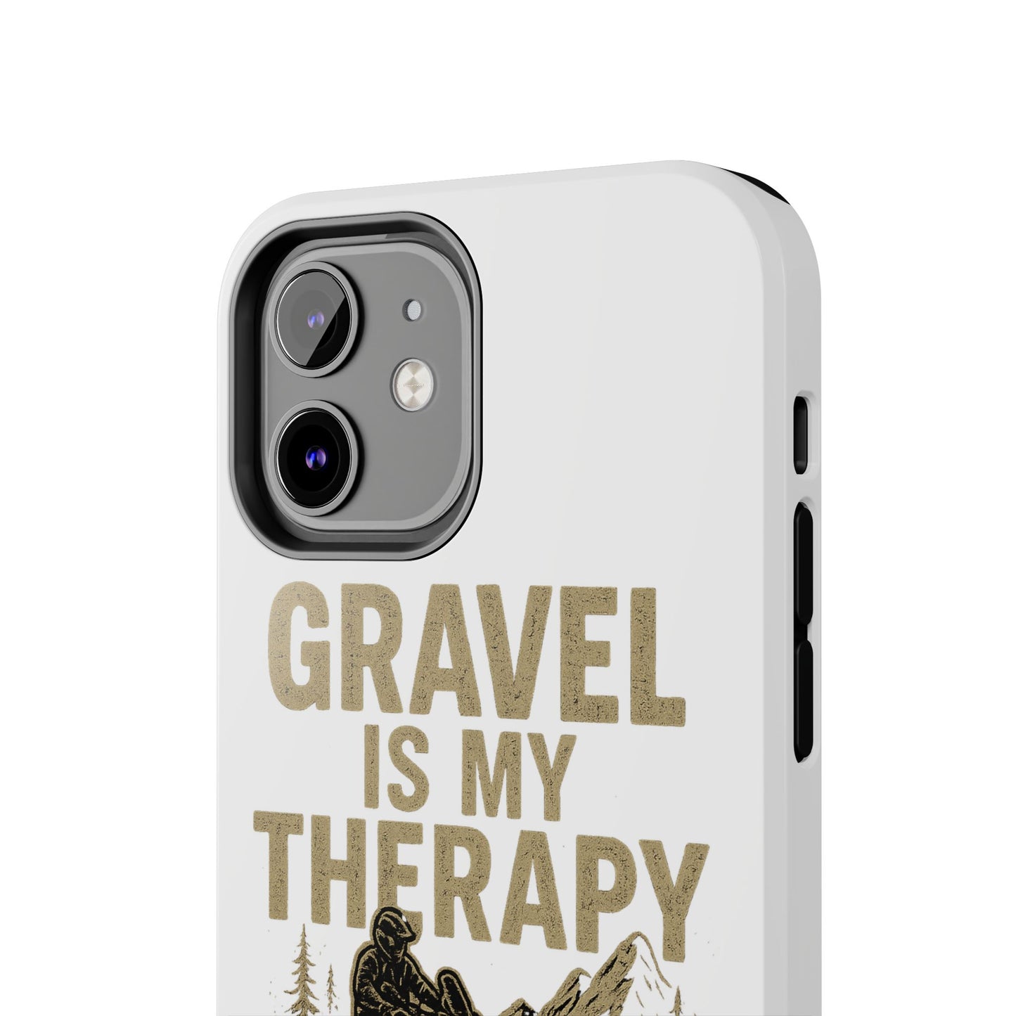 Gravel Therapy Phone Case, Tough Motorcycle Phone Cover, Adventure Gift, Off-Road Enthusiast Accessory, Stylish Biker Case