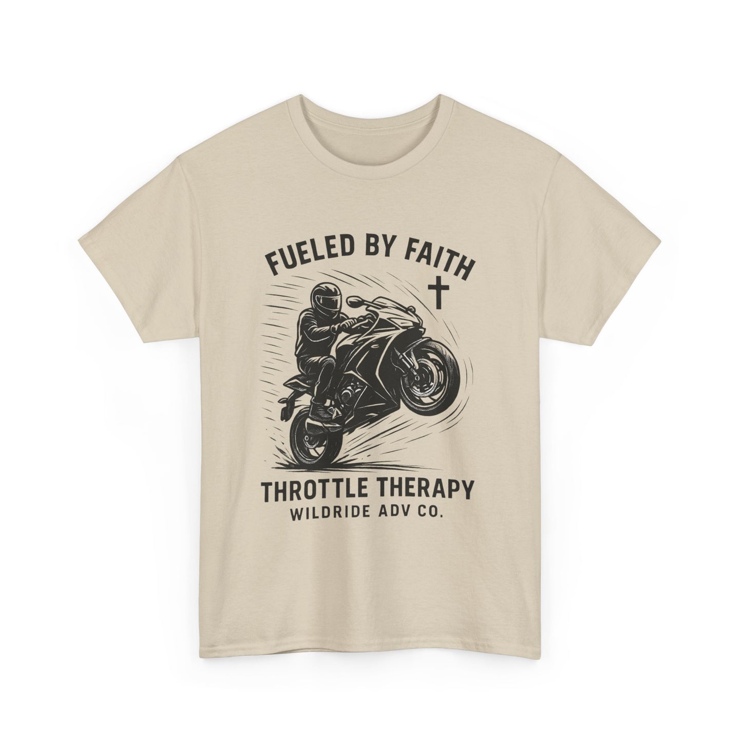 Motorcycle Faith Tee, Throttle Therapy Shirt, Sport Bike Shirt