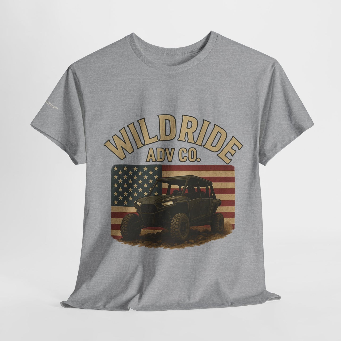 WildRide's Signature Off-Road Design, Patriotic Graphic Tee