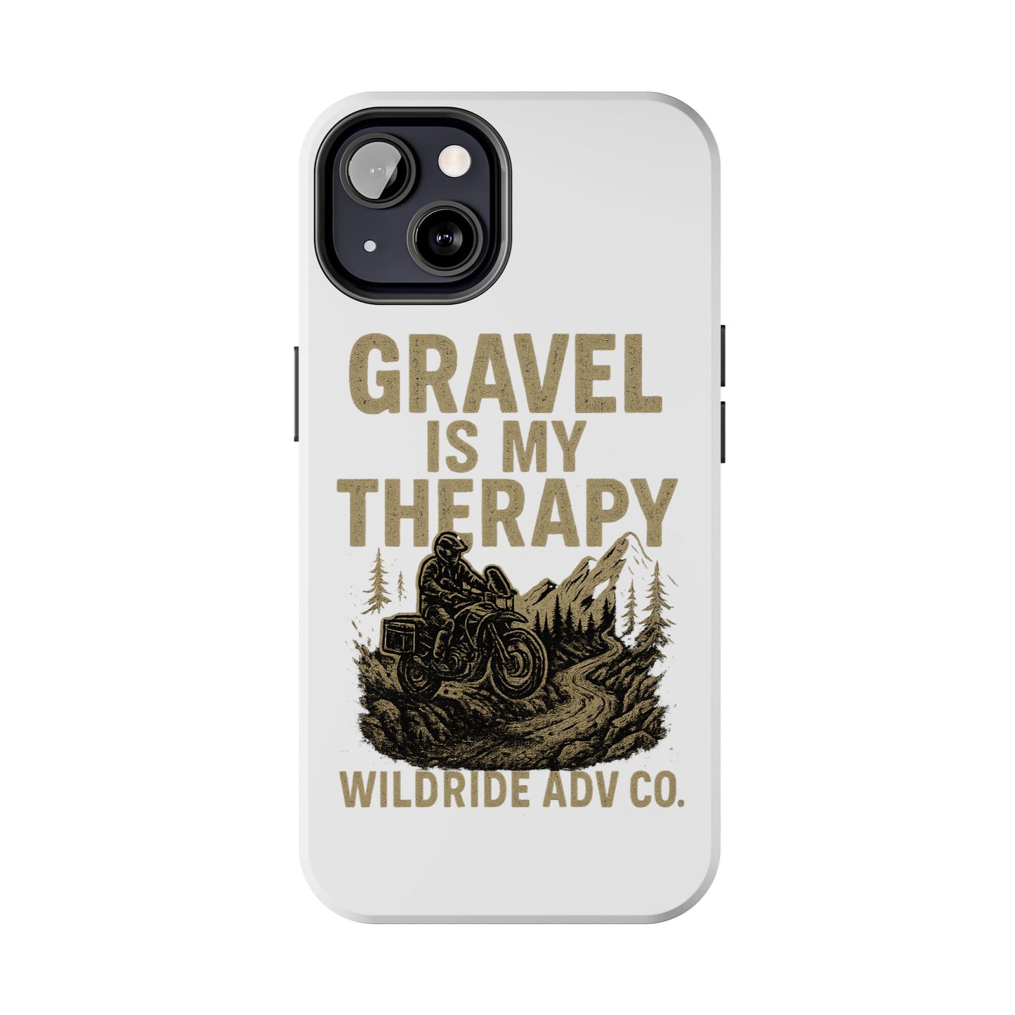 Gravel Therapy Phone Case, Tough Motorcycle Phone Cover, Adventure Gift, Off-Road Enthusiast Accessory, Stylish Biker Case