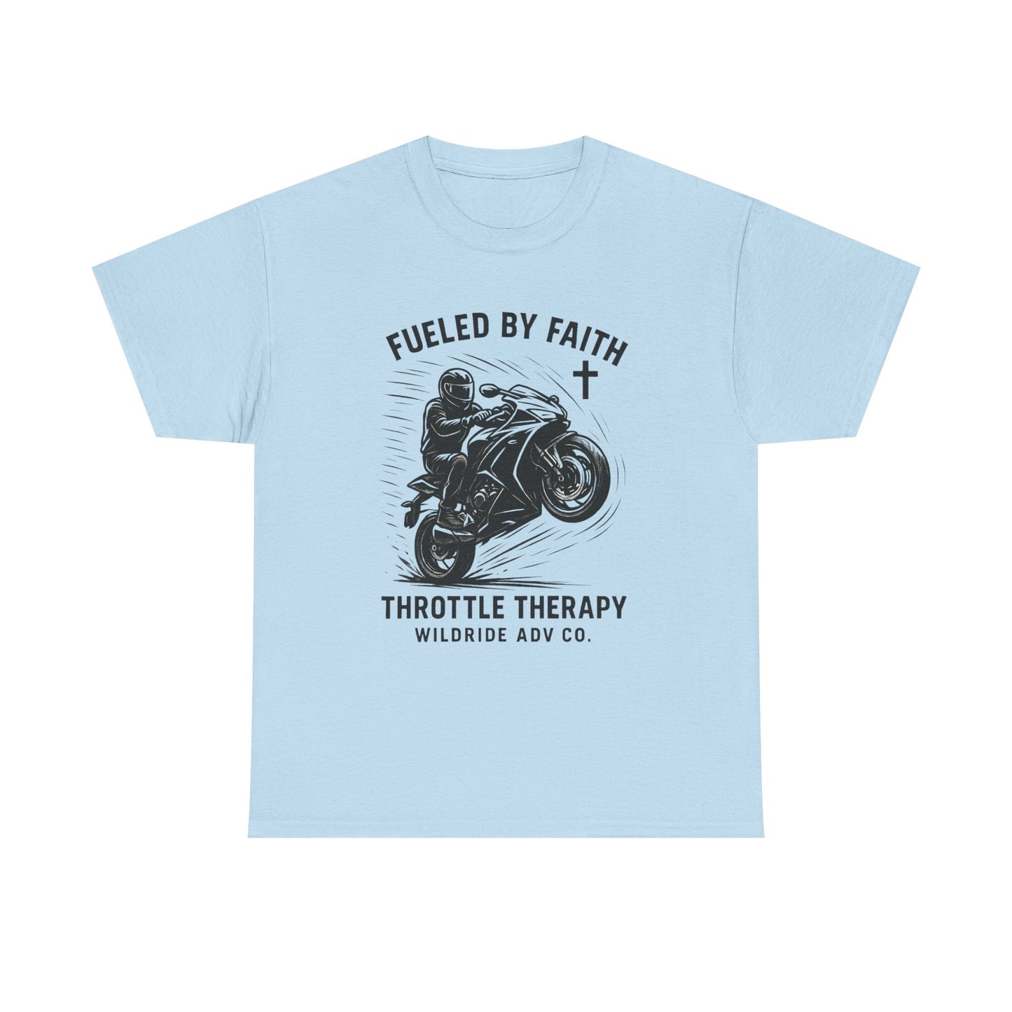 Motorcycle Faith Tee, Throttle Therapy Shirt, Sport Bike Shirt