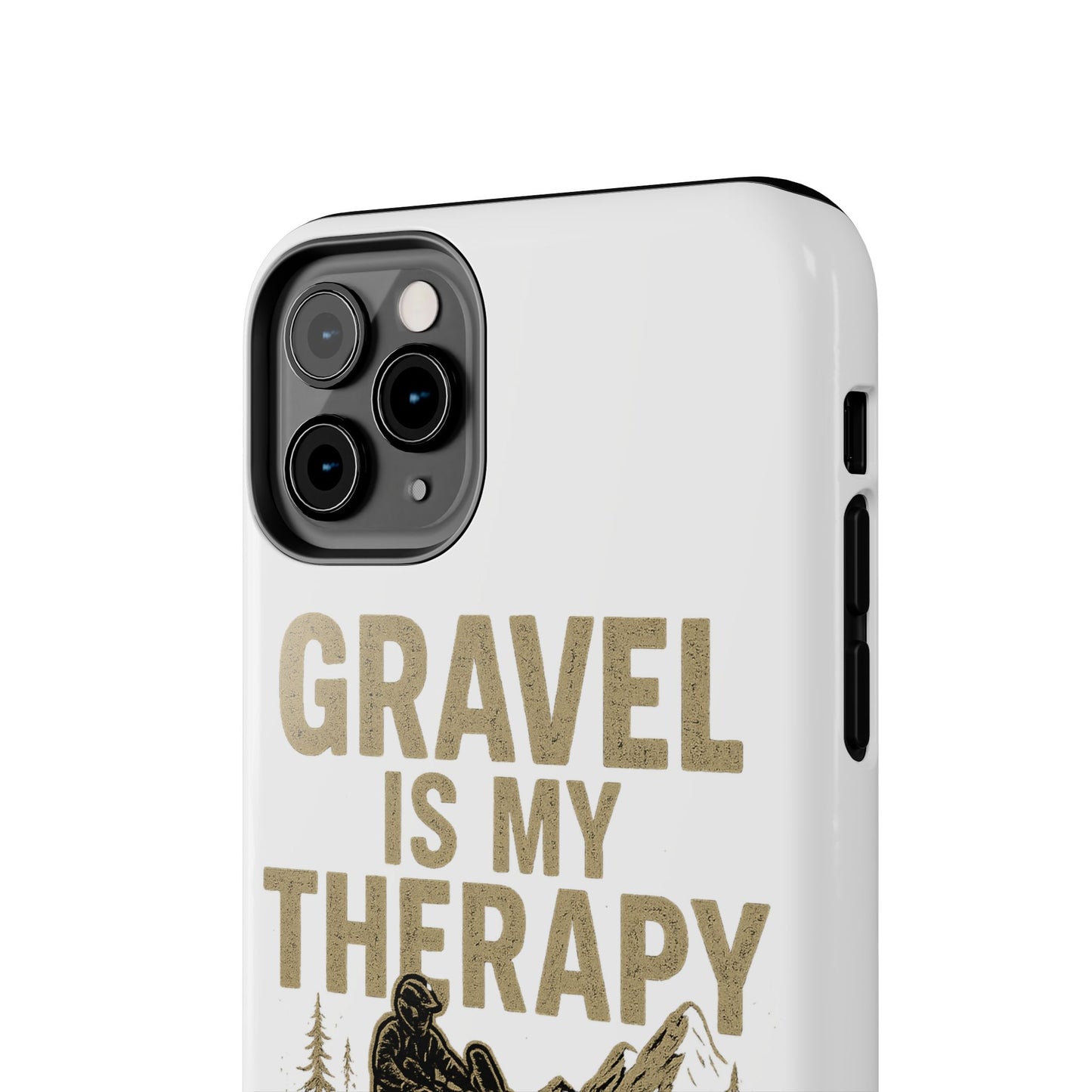 Gravel Therapy Phone Case, Tough Motorcycle Phone Cover, Adventure Gift, Off-Road Enthusiast Accessory, Stylish Biker Case