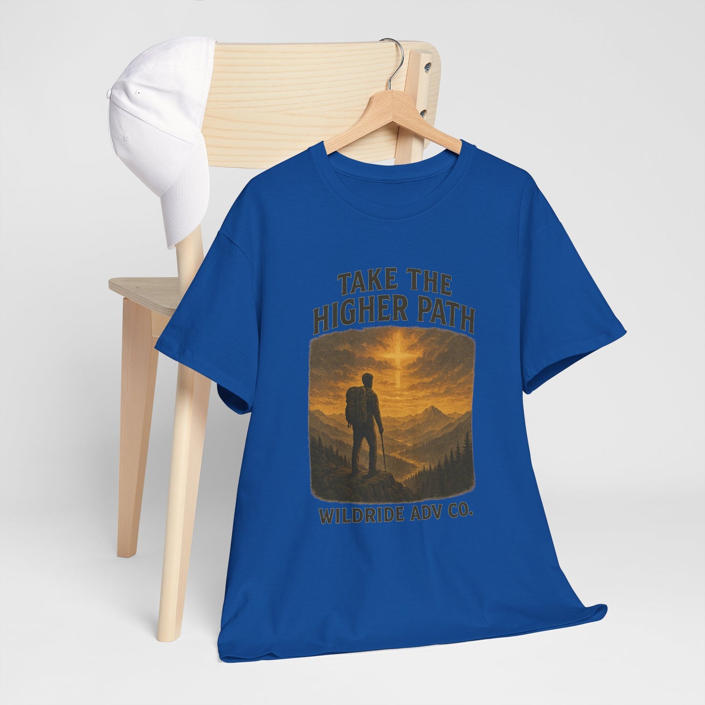 Adventure-Inspired Tee - Explore the Higher Path Faith Based