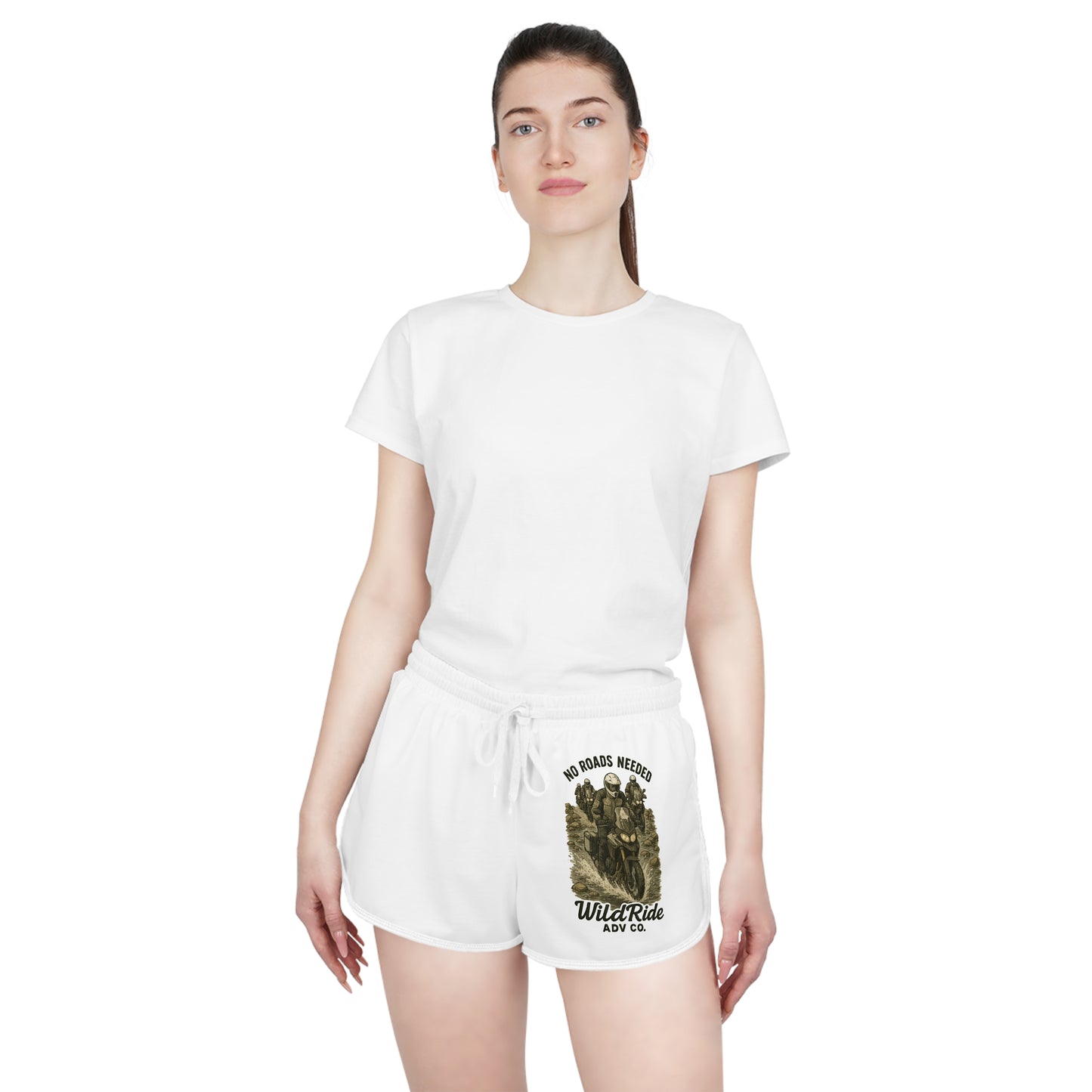 Wild Ride Women's Relaxed Shorts - No Roads Needed, Casual Summer Lounge Wear, Beach Shorts, Activewear, Festival Outfits