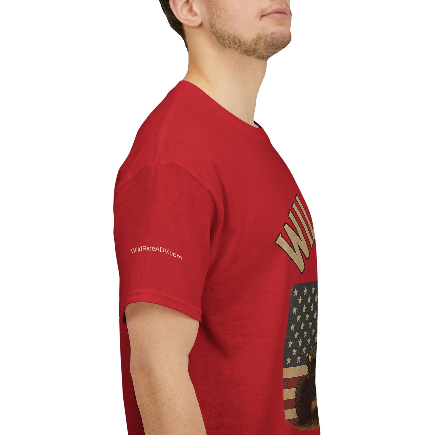 WildRide's Signature Off-Road Design, Patriotic Graphic Tee