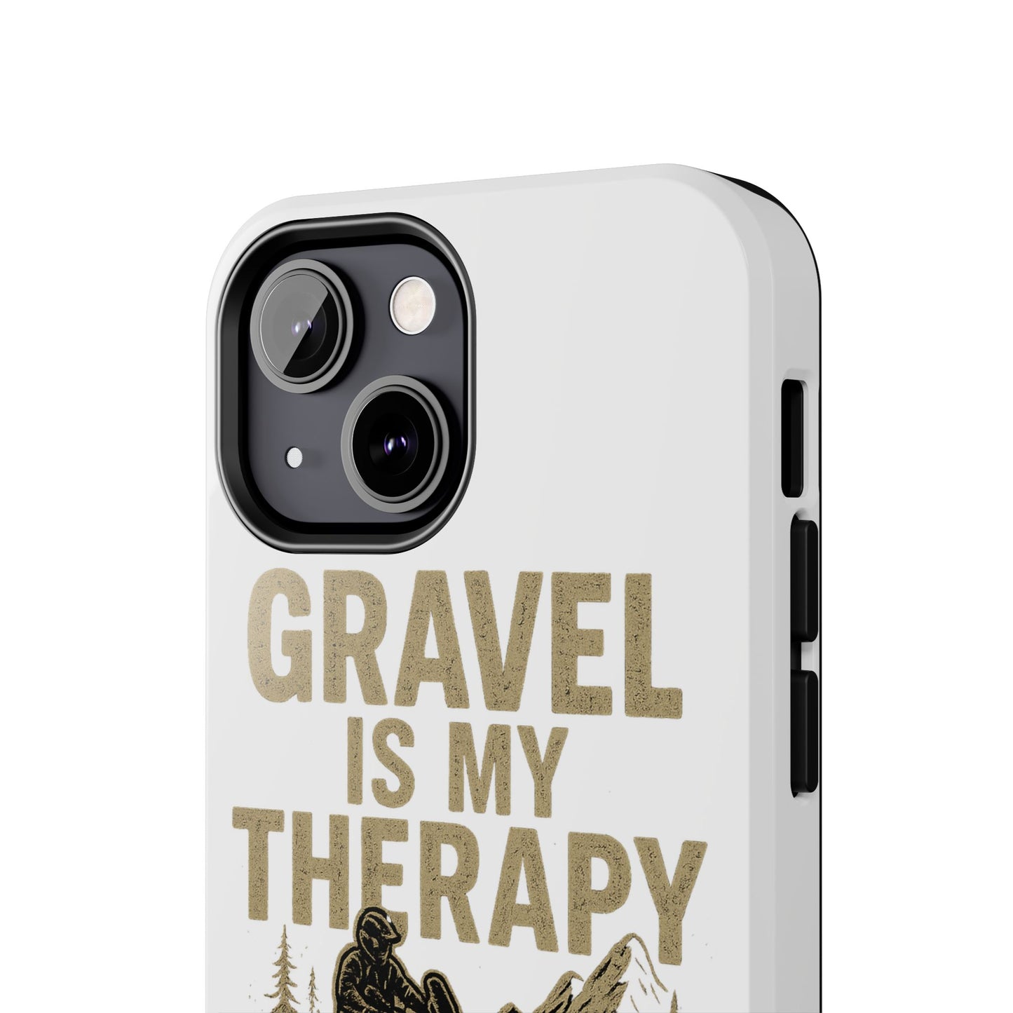 Gravel Therapy Phone Case, Tough Motorcycle Phone Cover, Adventure Gift, Off-Road Enthusiast Accessory, Stylish Biker Case
