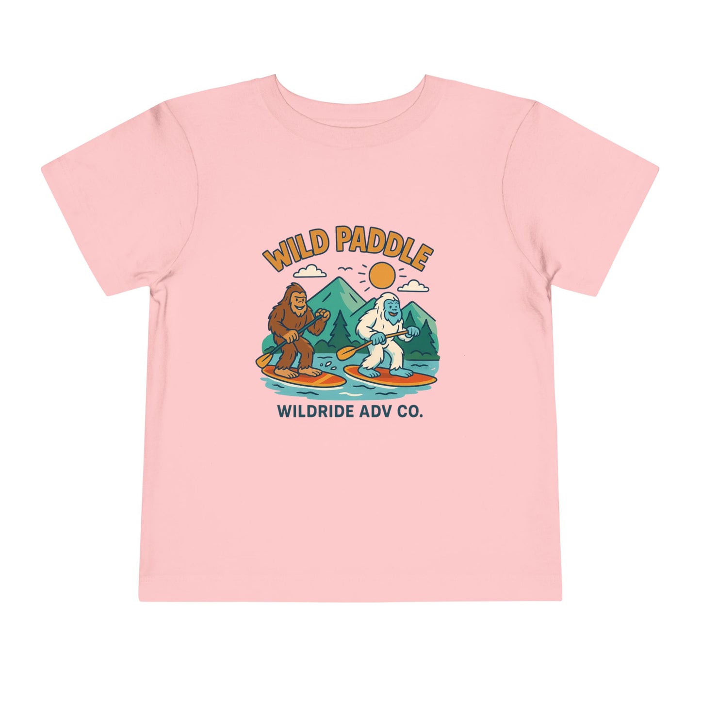Bigfoot Paddle board Toddler Tee, Fun Animal T-Shirt