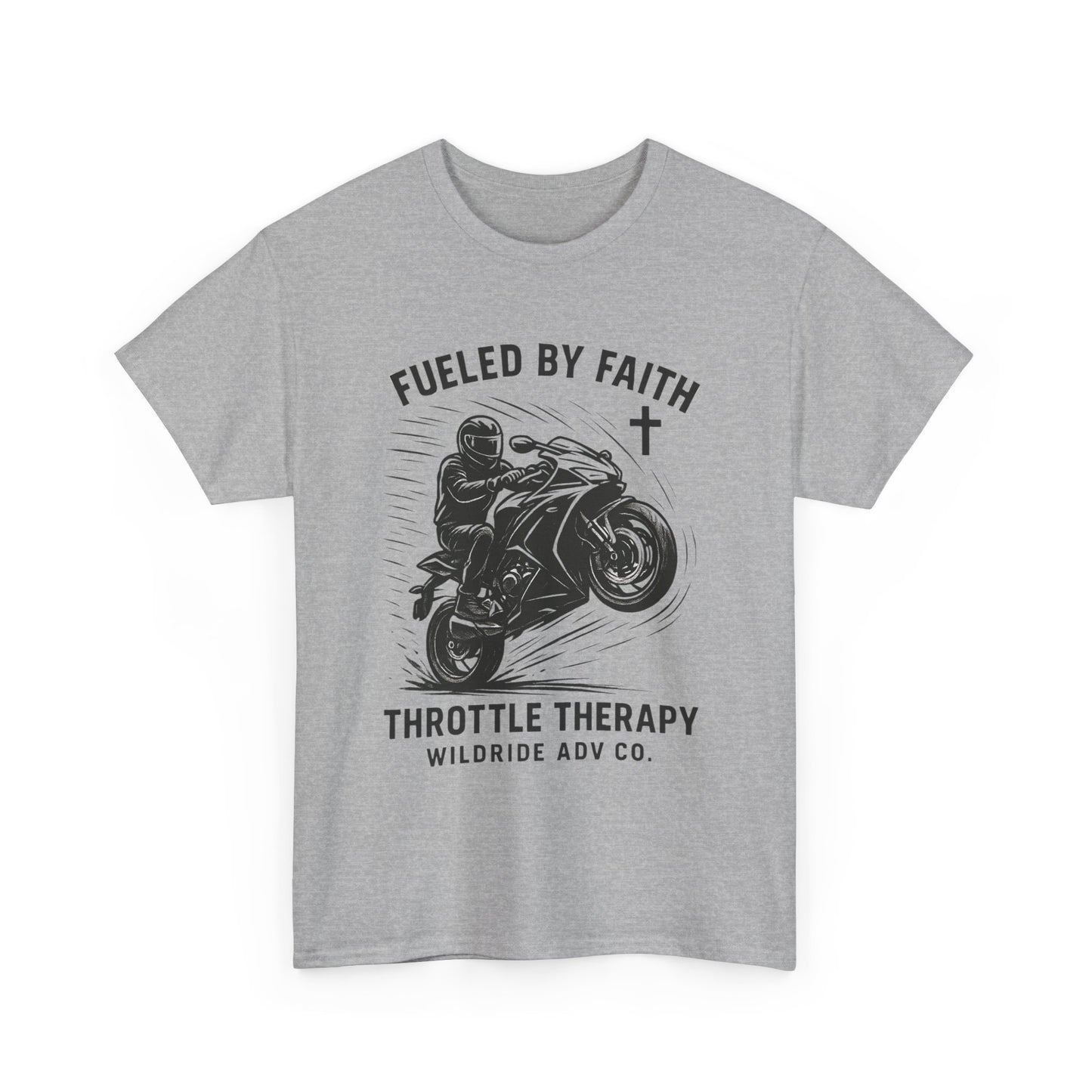Motorcycle Faith Tee, Throttle Therapy Shirt, Sport Bike Shirt