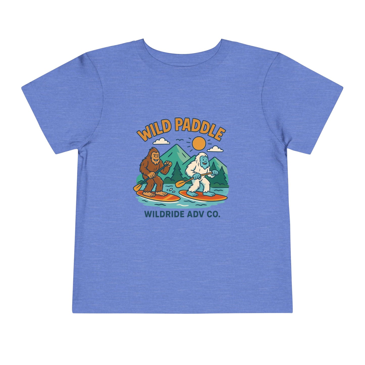 Bigfoot Paddle board Toddler Tee, Fun Animal T-Shirt