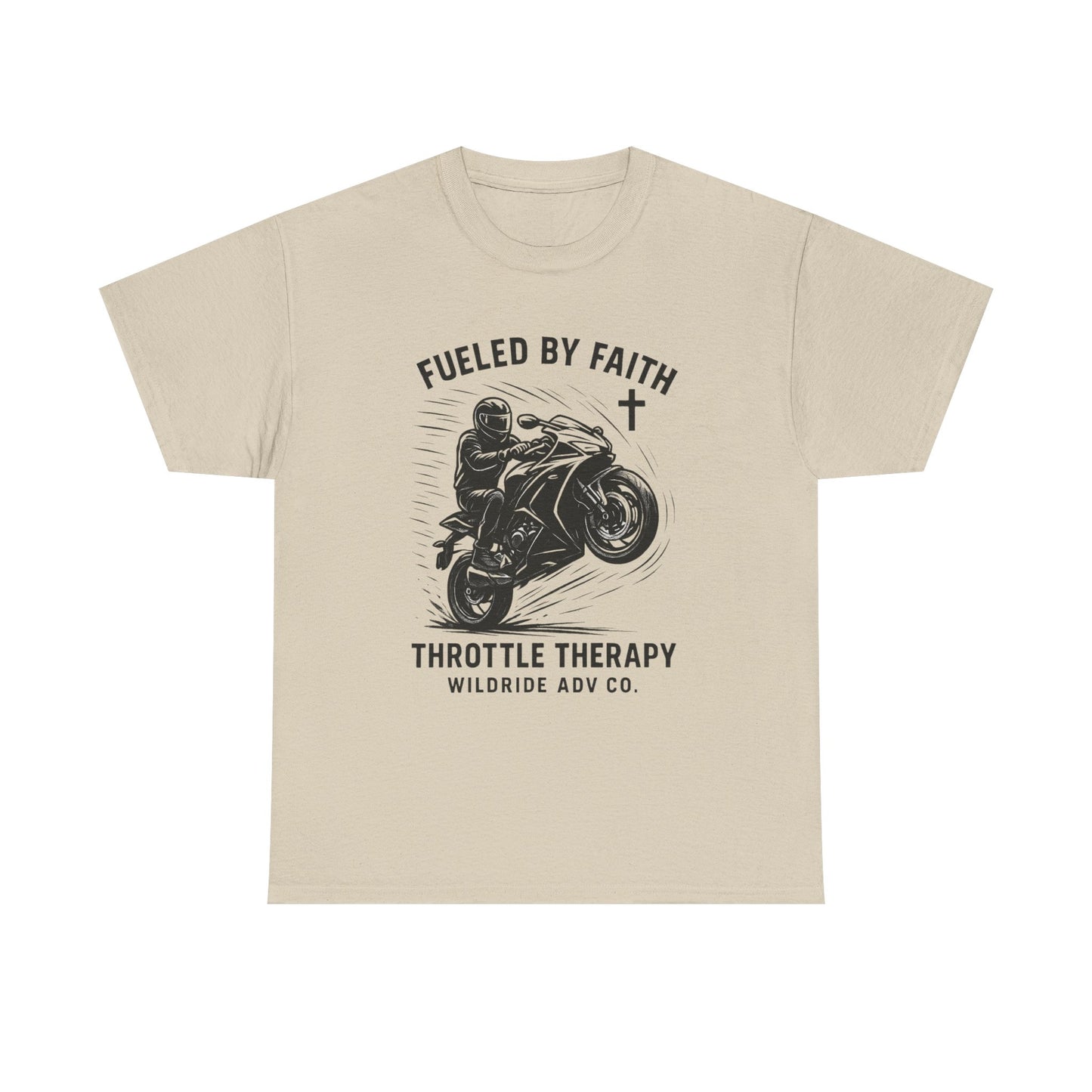 Motorcycle Faith Tee, Throttle Therapy Shirt, Sport Bike Shirt