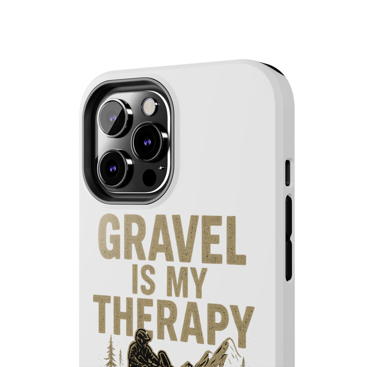 Gravel Therapy Phone Case, Tough Motorcycle Phone Cover, Adventure Gift, Off-Road Enthusiast Accessory, Stylish Biker Case