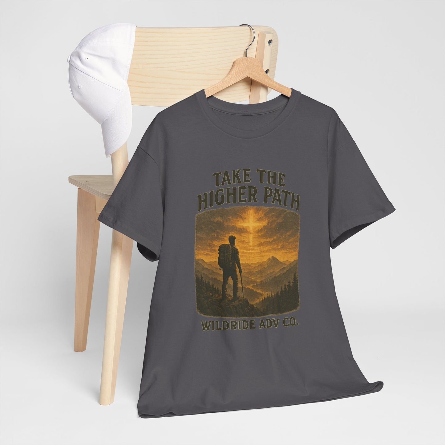 Adventure-Inspired Tee - Explore the Higher Path Faith Based