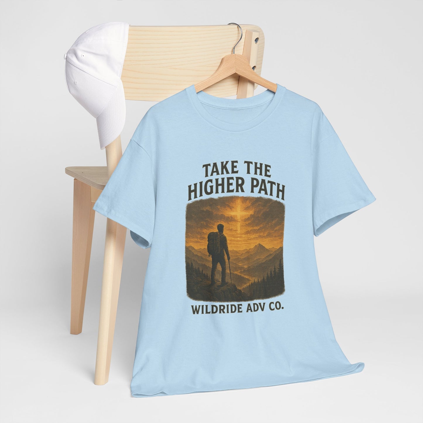 Adventure-Inspired Tee - Explore the Higher Path Faith Based