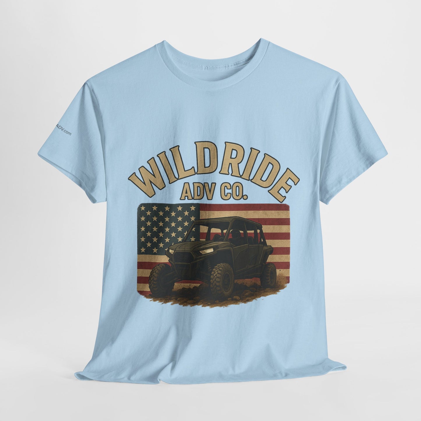 WildRide's Signature Off-Road Design, Patriotic Graphic Tee