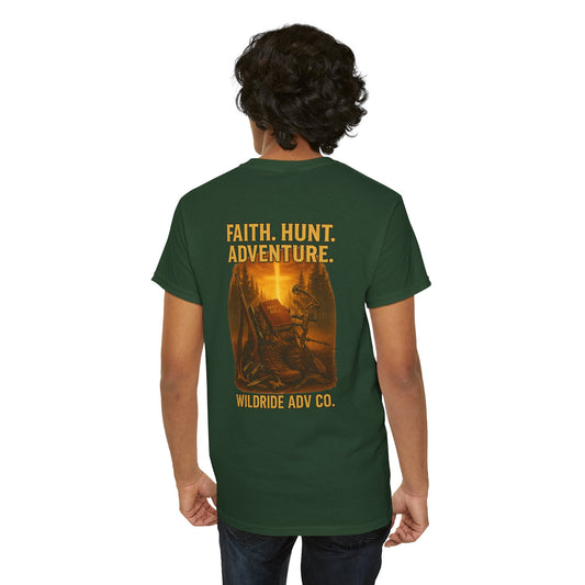 Faith. Hunt. Adventure. Inspirational Tee