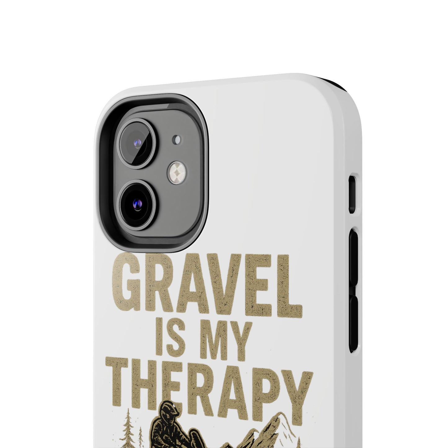 Gravel Therapy Phone Case, Tough Motorcycle Phone Cover, Adventure Gift, Off-Road Enthusiast Accessory, Stylish Biker Case