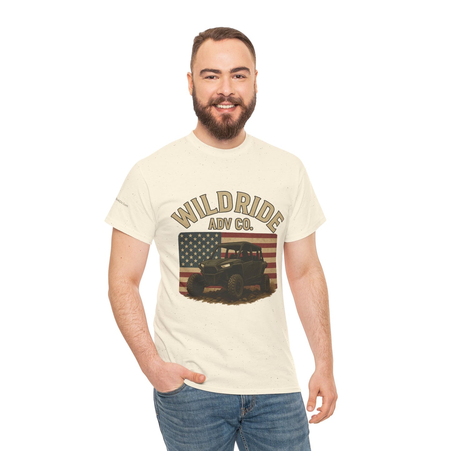 WildRide's Signature Off-Road Design, Patriotic Graphic Tee