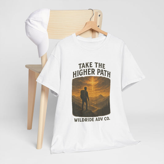 Adventure-Inspired Tee - Explore the Higher Path Faith Based