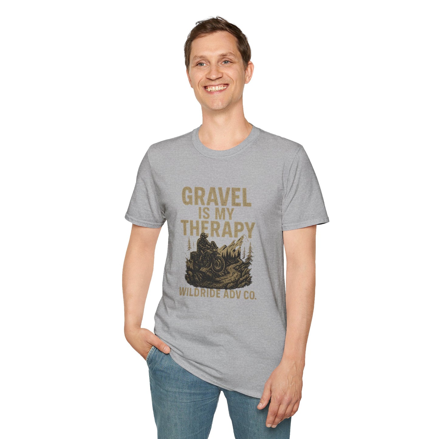 Gravel Is My Therapy Softstyle T-Shirt.